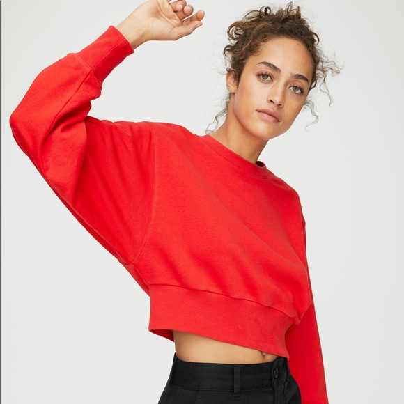 TNA Sweaters - Aritzia TNA Airyaf Perfect Shrunken Sweatshirt